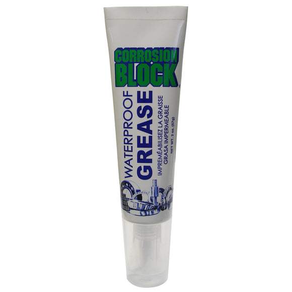 Corrosion Block High Performance Waterproof Grease - 2oz Tube - Non-Hazmat, Non-Flammable & Non-Toxic - Fishing Monsters