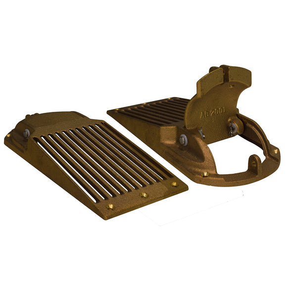 GROCO Bronze Slotted Hull Scoop Strainer w/Access Door f/Up to 1-1/4