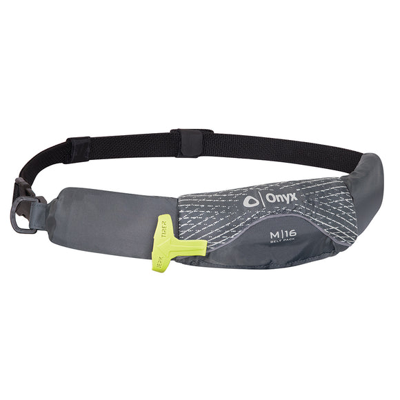 Onyx M-16 Manual Inflatable Belt Pack (PFD) - Grey - Fishing Monsters