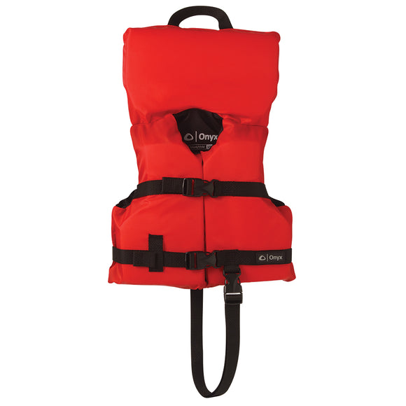 Onyx Nylon General Purpose Life Jacket - Infant/Child Under 50lbs - Red - Fishing Monsters