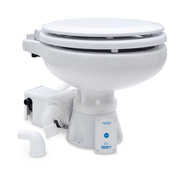 Albin Group Marine Toilet Standard Electric EVO Compact Low - 12V - Fishing Monsters