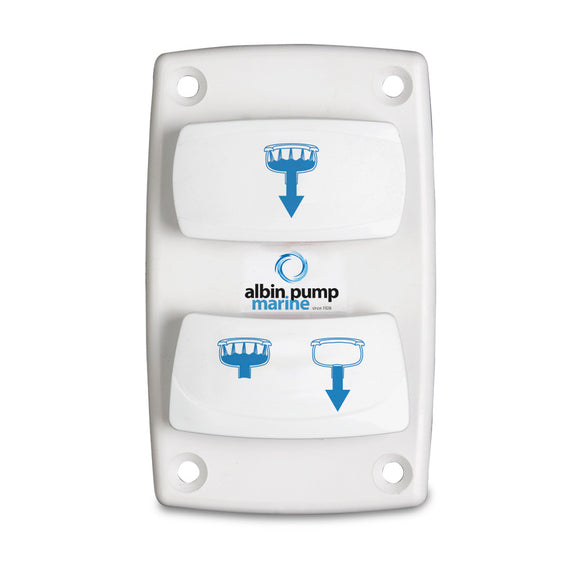 Albin Group Marine Control Silent Electric Toilet Rocker Switch - Fishing Monsters