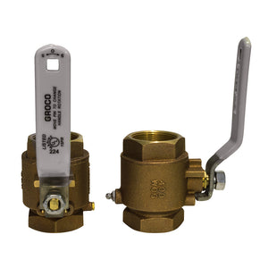 GROCO 3/8" NPT Bronze In-Line Ball Valve - Fishing Monsters