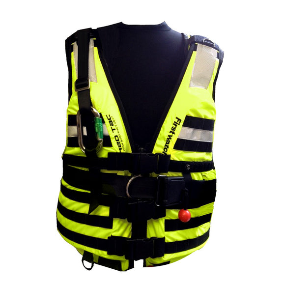 First Watch HBV-100 High Buoyancy Rescue Vest - Hi-Vis Yellow - Medium to XL - Fishing Monsters