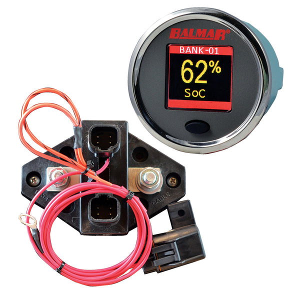 Balmar SG200 Battery Monitor Kit w/Display Shunt & 10M Cable - 12-48 VDC - Fishing Monsters