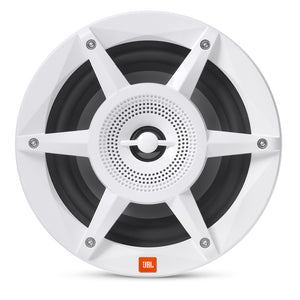 JBL 6.5" Coaxial Marine RGB Speakers - White STADIUM Series - Fishing Monsters