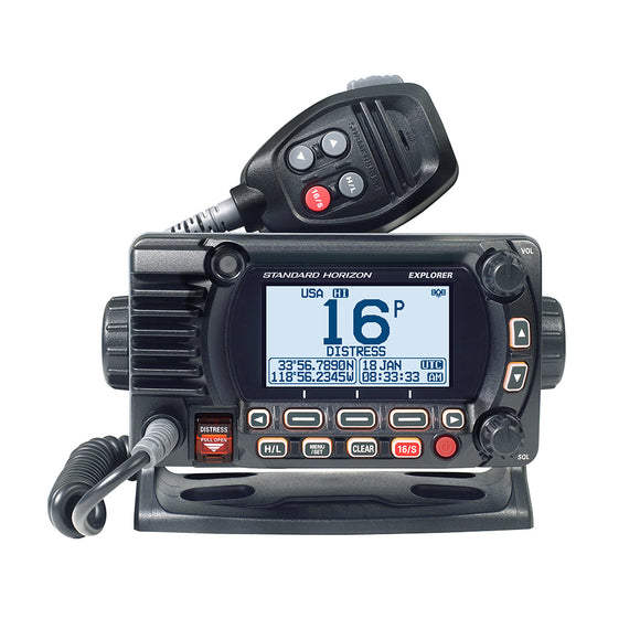 Standard Horizon GX1800G Fixed Mount VHF w/GPS - Black - Fishing Monsters