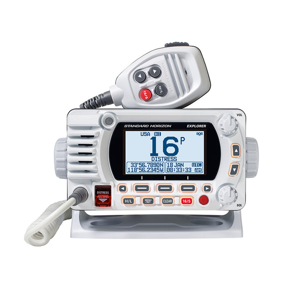 Standard Horizon GX1800G Fixed Mount VHF w/GPS - White - Fishing Monsters