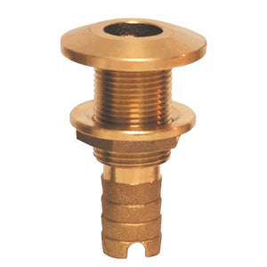 GROCO Bronze Hose Barb Thru-Hull Fitting - 1/2" - Fishing Monsters