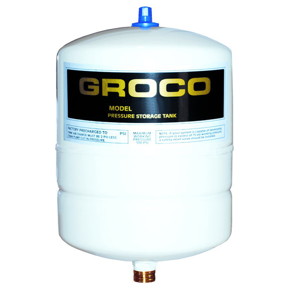 GROCO Pressure Storage Tank - 0.5 Gallon Drawdown - Fishing Monsters