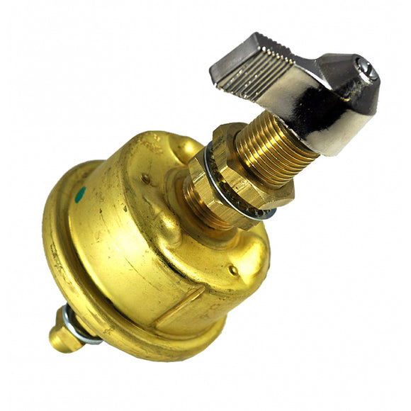 Cole Hersee Single Pole Brass Battery Switch w/Faceplate 175 Amp Continuous 800 Amp Intermittent - Fishing Monsters