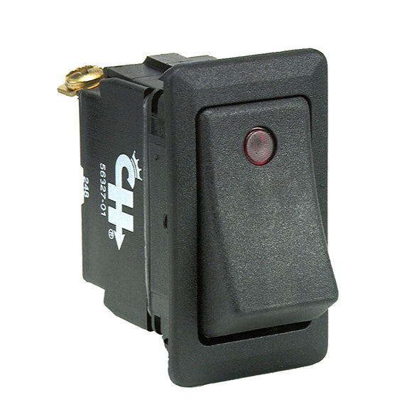 Cole Hersee Sealed Rocker Switch w/Small Round Pilot Lights SPST On-Off 3 Screw - Fishing Monsters