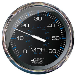 Faria Chesapeake Black 5" Studded Speedometer - 60 MPH (GPS) - Fishing Monsters