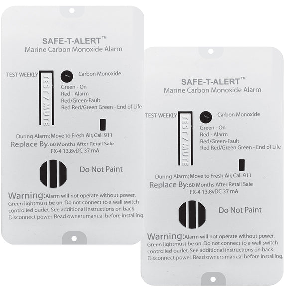 Safe-T-Alert FX-4 Carbon Monoxide Alarm - 2-Pack - Fishing Monsters