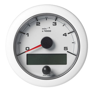 Veratron 3-3/8" (85mm) OceanLink® NMEA 2000® Tachometer - 5000 RPM - White Dial & Bezel - Fishing Monsters