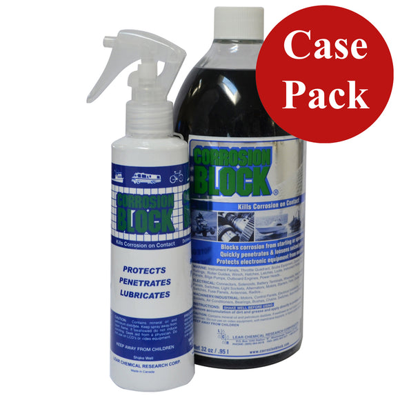 Corrosion Block 32oz Bottle with Pump - Non-Hazmat, Non-Flammable & Non-Toxic *Case of 4* - Fishing Monsters