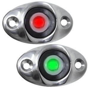 TACO Surface Mount LED Side Navigation Light Set - 1-3/4" - Fishing Monsters