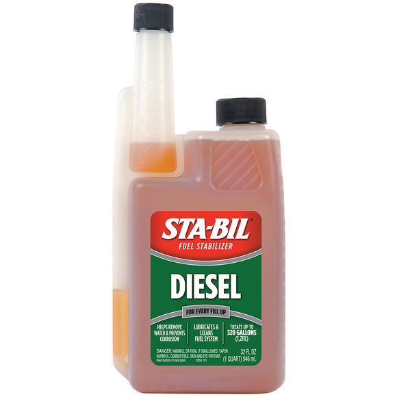 STA-BIL Diesel Formula Fuel Stabilizer & Performance Improver - 32oz - Fishing Monsters