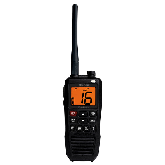 Uniden Atlantis 275 Floating Handheld VHF Marine Radio - Fishing Monsters