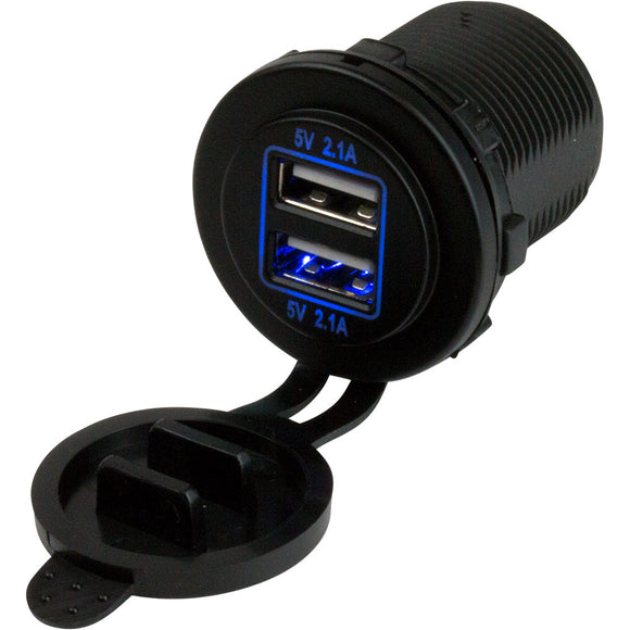 Sea-Dog Dual USB Power Socket - Fishing Monsters