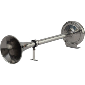 Sea-Dog MaxBlast Stainless Steel Trumpet 12V Horn - Single - Fishing Monsters