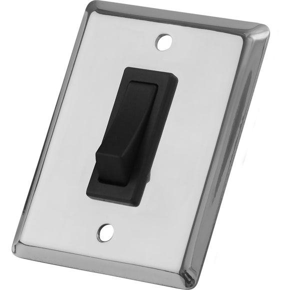 Sea-Dog Single Gang Wall Switch - Stainless Steel - Fishing Monsters