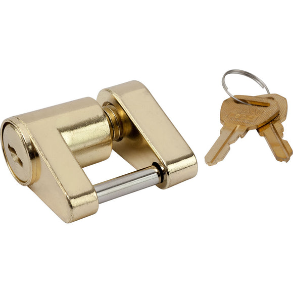 Sea-Dog Brass Plated Coupler Lock - 2 Piece - Fishing Monsters