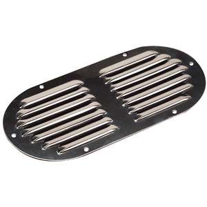 Sea-Dog Stainless Steel Louvered Vent - Oval - 9-1/8" x 4-5/8" - Fishing Monsters