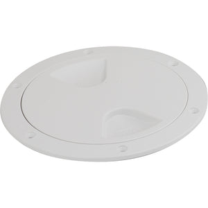 Sea-Dog Screw-Out Deck Plate - White - 4" - Fishing Monsters