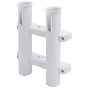 Sea-Dog Two Pole Side Mount Rod Storage Rack - White - Fishing Monsters