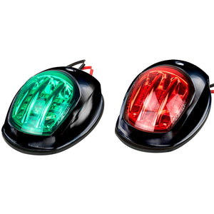 Sea-Dog Black LED Navigation Lights - Port & Starboard - Fishing Monsters