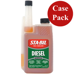 STA-BIL Diesel Formula Fuel Stabilizer & Performance Improver - 32oz *Case of 4* - Fishing Monsters