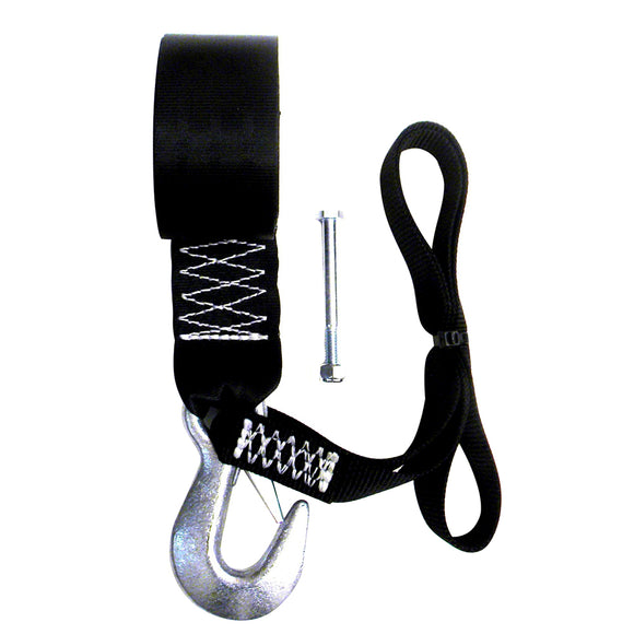 Rod Saver PWC Winch Strap Replacement w/Soft Hook - 12' - Fishing Monsters