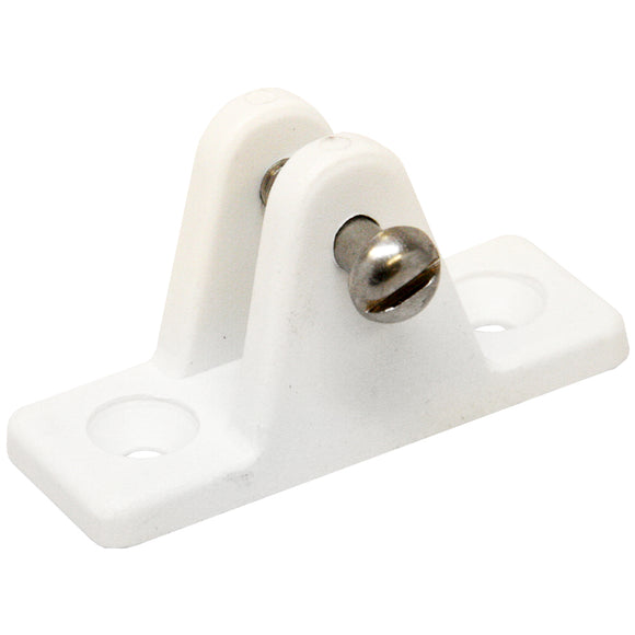 Sea-Dog Nylon Angled Deck Hinge - White - Fishing Monsters