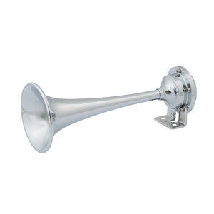 Marinco 12V Chrome Plated Single Trumpet Mini Air Horn - Fishing Monsters