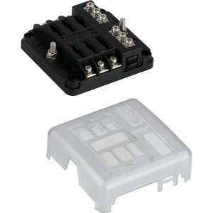 Sea-Dog Blade Style LED Indicator Fuse Block w/Negative Bus Bar - 6 Circuit - Fishing Monsters