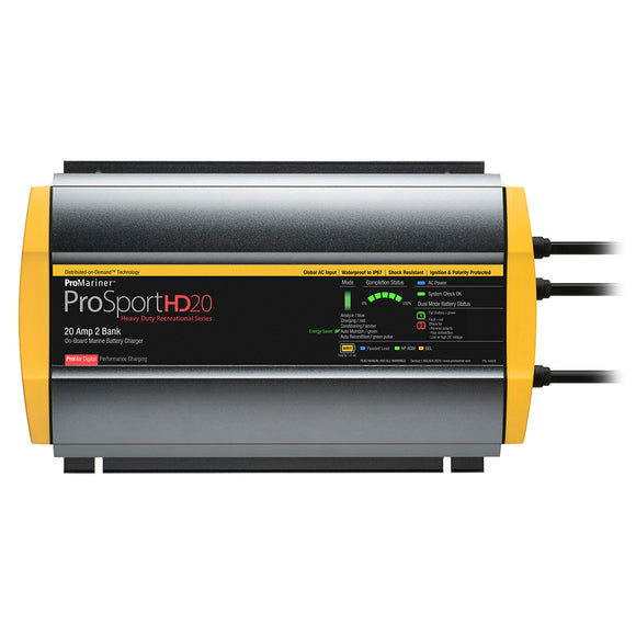 ProMariner ProSportHD 20 Global Gen 4 - 20 Amp - 2 Bank Battery Charger - Fishing Monsters