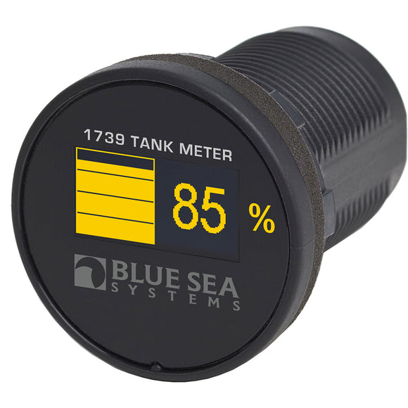 Blue Sea 1739 Mini OLED Tank Meter - Yellow - Fishing Monsters