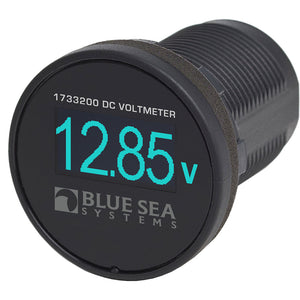 Blue Sea 1733200 Mini OLED Voltmeter - Blue - Fishing Monsters