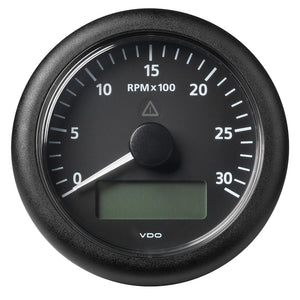 Veratron 3-3/8" (85MM) ViewLine Tachometer w/Multi-Function Display - 0 to 3000 RPM - Black Dial & Bezel - Fishing Monsters