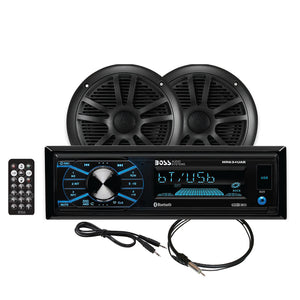 Boss Audio MCBK634B.6 Marine Stereo & 6.5" Speaker Kit - Black - Fishing Monsters