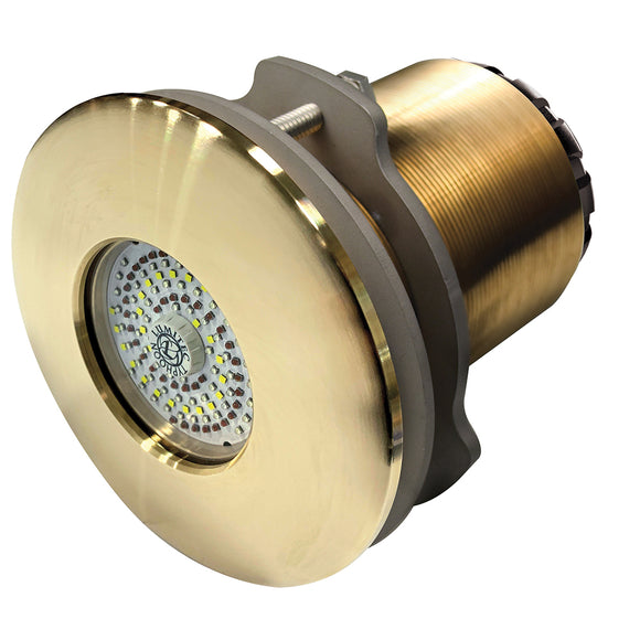 Lumitec SeaBlaze Typhoon Underwater Light - Bronze Thru-Hull - White/Blue - Flush Mount - Fishing Monsters