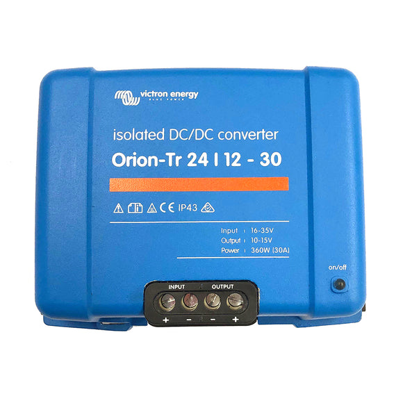 Victron Orion-TR DC-DC Converter - 24 VDC to 12 VDC - 30AMP Isolated - Fishing Monsters