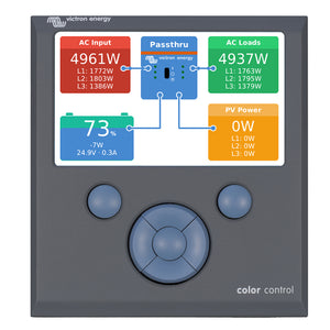 Victron Color Control GX Monitor - Button Control - Fishing Monsters