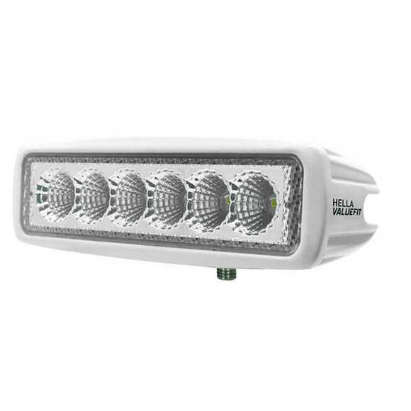 Hella Marine Value Fit Mini 6 LED Flood Light Bar - White - Fishing Monsters