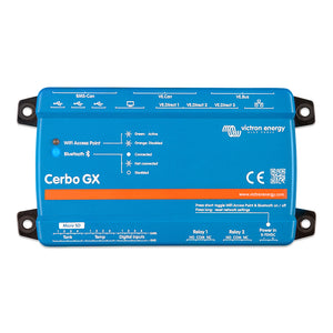 Victron Cerbo GX Communications Center w/ BMS-CAN Port, Tank Level Inputs, Digital Inputs, and Temperature Sense - Fishing Monsters