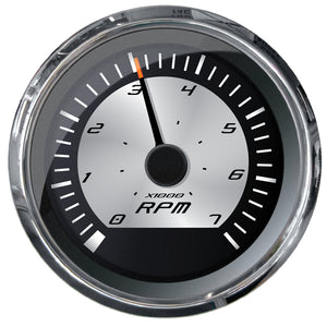 Faria Platinum 4" Tachometer - 7000 RPM (Gas - Inboard, Outboard & I/O) - Fishing Monsters