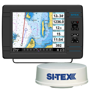 SI-TEX NavPro 1200 w/MDS-12 WiFi 24" Hi-Res Digital Radome Radar w/10M Cable - Fishing Monsters