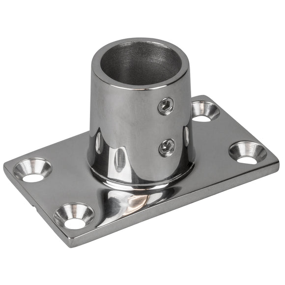 Sea-Dog Rail Base Fitting Rectangular Base 90° 316 Stainless Steel - 1-7/8