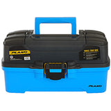 Plano 3-Tray Tackle Box w/Dual Top Access - Smoke & Bright Blue - Fishing Monsters